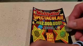 2 $2,000,000 MULTIPLIER SPECTACULAR $20 MICHIGAN LOTTERY SCRATCH OFF TICKETS!