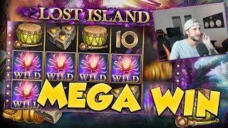 BIG WIN!!! Lost Island Huge Win from LIVE Stream - Slots (free spins)