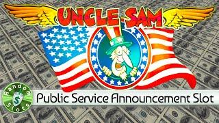 Uncle Sam slot machine Public Service Announcement for April 15