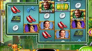 WIZARD OF OZ: EMERALD CITY Video Slot Game with a FREE SPIN BONUS