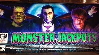 Monster Jackpots Slot - WMS - Max Bet! Big Win! TBT Bonus!