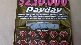 $5 Illinois Lottery Instant Scratchcard Ticket - $250,000 Payday
