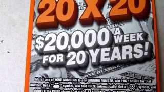 "20X20" $20,000 a week for 20 Years! - Illinois Instant Lottery Ticket