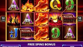 MUSTANG MONEY Video Slot Casino Game with a MUSTANG MONEY FREE SPIN BONUS