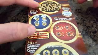 NEW! WEST VIRGINIA LOTTERY $100,000 THE BRASS RING. 5X SCRATCH OFF WINNER! WIN $1 MIL THIS WEEKEND!