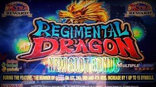 Regimental Dragon Slot Machine Bonus and Line Hits