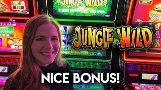 BONUS! Nice Line Hits! Jungle Wild Slot Machine!