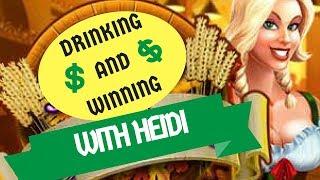 WINNING AND•HIGH DRINKING with HEIDI! Heidi's Bier Haus BIG WIN!