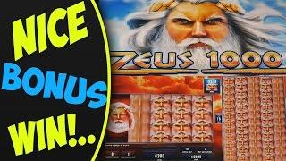 ** Nice Win** / Zeus 1000 slot machine 2 cent denom.