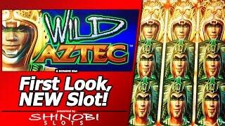 Wild Aztec Slot - First Look, New Konami Slot, Line Hit and Free Spins Bonus