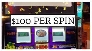 $100/SPIN GROUP PULL AT CHOCTAW CASINO DURANT MR MONEY BAG SLOT
