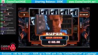 Terminator 2 Slot - Hot Mode 1,50€ BET Live On Stream  - HUGE SUPER MEGA BIG WIN!