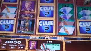 Clue Slot Machine Bonus Time to add wilds CLOCK Max Bet