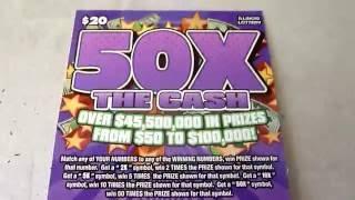 50X THE CASH - $20 Instant Lottery Scratch Off Ticket