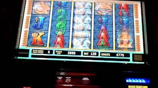 Slot machine bonus win on Bellerophon at Sands Casino
