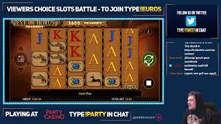 Slots With Scotty! Join Our Viewers Slots Battle Championship To Win £££ - type !euros