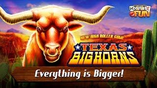 House of Fun - Round Up Big Coin Wins in Texas Big Horns