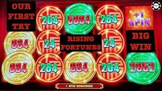 •️OUR FIRST TRY ON RISING FORTUNES •️$66, $44 & $22 SPINS (2) HANDPAYS •️SLOT MACHINE