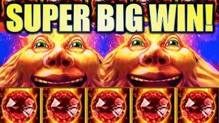 •SUPER BIG WIN!!• VOLCANIC ROCK FIRE & AFRICAN DIAMOND Slot Machine Bonus (KONAMI)