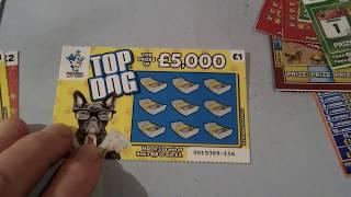Scratchcards..WIN-ALL..Goldfever ..Payday..Double Match..Cash Vault..Cashword.Top Dog.Diamond Riches