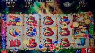 Temple of Riches Slot Machine Bonus + Nice Line Hit - 10 Free Games with Mirror Reels Feature