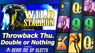 Wild Stallion Slot - TBT Double or Nothing, with Live Play and Free Spins Bonus