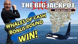 • WHALES OF CA$H • BONUS ROUND JACKPOT! • w/ The Big Jackpot