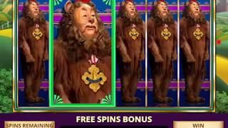 WIZARD OF OZ: KING OF THE FOREST Video Slot Game with a FREE SPIN BONUS
