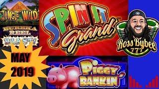 My Biggest Jackpots May 2019 Spin It Grand Jungle Wild Piggy Bankin Eureka Blast