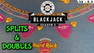 BLACKJACK Season 2: Ep 3 $25,000 BUY-IN ~ High Limit Play Up to $2500 Hands NICE WIN W/ HUGE DOUBLES