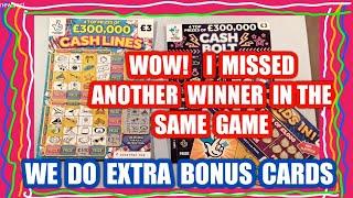 Wow!..We Missed another Winner..in the same Game..LETS SEE WHAT IS IS..&  do some BONUS Scratchcards
