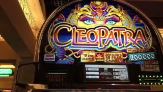 Cleopatra 10c •LIVE PLAY•  Slot Machine at Harrahs SoCal