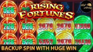 ⋆ Slots ⋆️THIS MACHINE FELT GUILTY AND GAVE ME HUGE WIN⋆ Slots ⋆️Rising Fortunes Backup Spin Success Slot Machine
