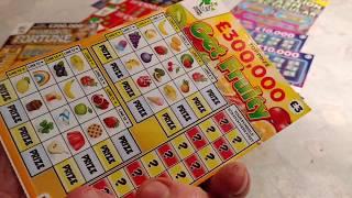 GET FRUITY...FULL of 500's...CASH SPECTACULAR...Scratchcards..PHARAOH'S..