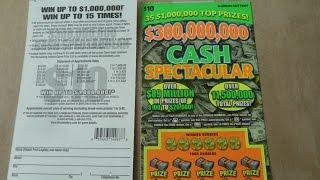 Cash Spectacular - $10 Instant Scratch Off Lottery Ticket Video
