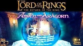 Return of the King Slot Bonus - Arwen & Aragorn, Big Win!