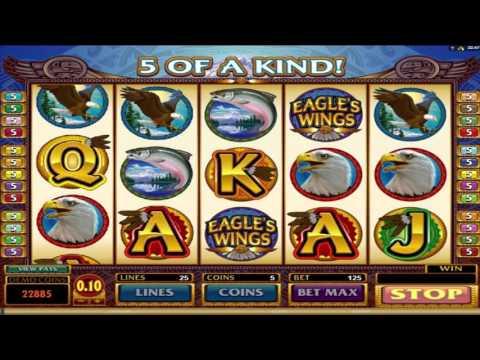 Free Eagle's Wings slot machine by Microgaming gameplay ★ SlotsUp