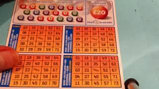 Scratchcard..FAST 500...250,000 Blue..BINGO...MILLIONAIRE 7's..and Pick the card Game