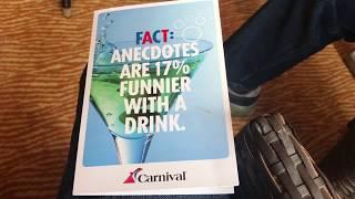 Carnival Cruise Lines Carnival Sunshine Bar Menu Drink Prices