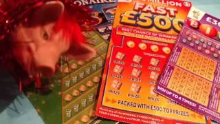 Scratchcards..FAST 500....Millionaire 7's..9x LUCKY...and BINGO...