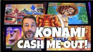 CASH ME OUT ON KONAMI SLOTS! • CAN I WIN ON DRAGONS LAW TWIN FEVER • MAMMOTH POWER • ALL KONAMI