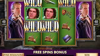 THE PRINCESS BRIDE: STORMING THE CASTLE Video Slot Casino Game with a FREE SPIN BONUS