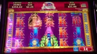 Adorned Peacock Slot Machine ~ MAX BET - FREE SPIN BONUS! ~ BIG WIN ~ KEWADIN CASINO! • DJ BIZICK'S 