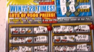 Scratchcard WINNER - Every number was a winner - winning 5X the lottery ticket instant ticket price