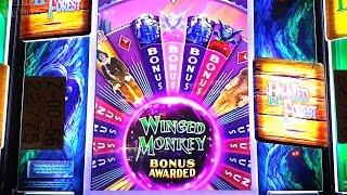Haunted Forest Slot Machine - Winged Monkey Bonuses with Big Win