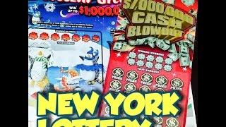 $25 New York Lottery ticket and a $10 FREEZIN Greetings