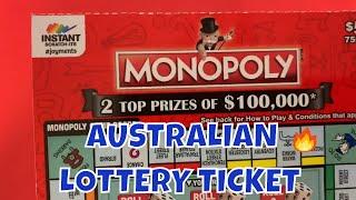 • FIRST TIME WINNER AUSTRALIAN MONOPOLY SCRATCH OFF •