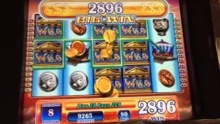BIG WIN WMS Zeus Slot Machine 25 Spin Free Bonus Spins