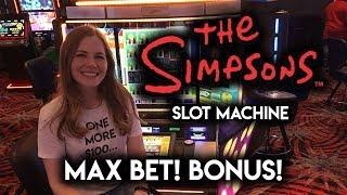 Simpsons Slot Machine! Max Bet BONUS!