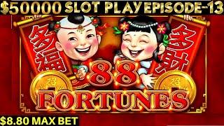 88 Fortunes Slot Machine Max Bet Bonus & BIG WIN | SEASON 6 | EPISODE #13